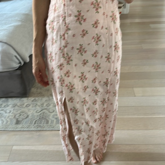 & other stories linen floral dress - Picture 3 of 8